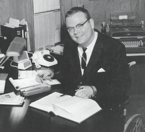 Black and white image of Floyd Mike McBurney